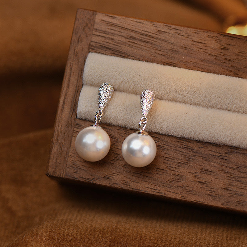 Elegance Pearl Drop Earrings
